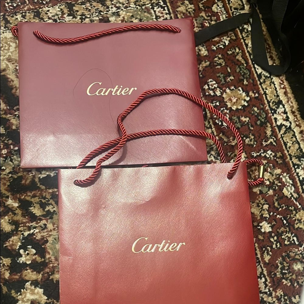 Cartier paper shopping bags